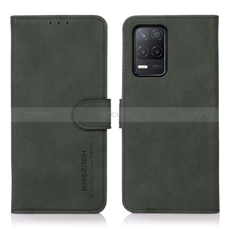 Funda de Cuero Cartera con Soporte Carcasa D01Y para Realme Narzo 30 5G Verde