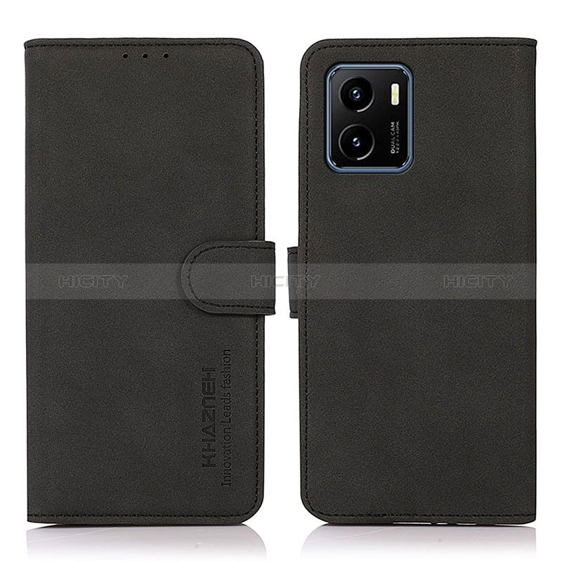 Funda de Cuero Cartera con Soporte Carcasa D01Y para Vivo Y01 Negro