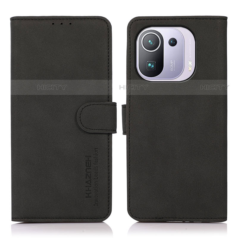 Funda de Cuero Cartera con Soporte Carcasa D01Y para Xiaomi Mi 11 Pro 5G Negro