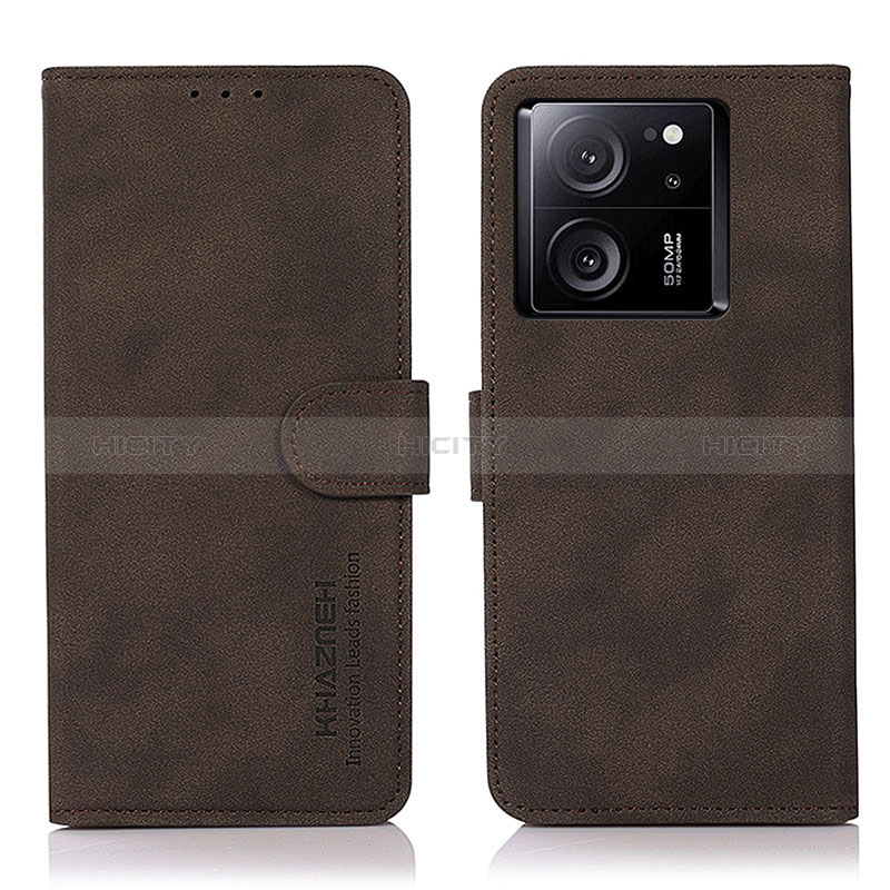 Funda de Cuero Cartera con Soporte Carcasa D01Y para Xiaomi Mi 13T 5G Marron