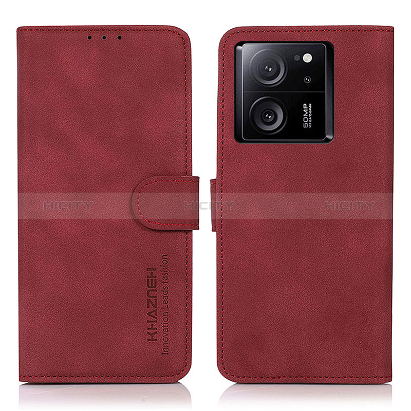 Funda de Cuero Cartera con Soporte Carcasa D01Y para Xiaomi Mi 13T 5G Rojo