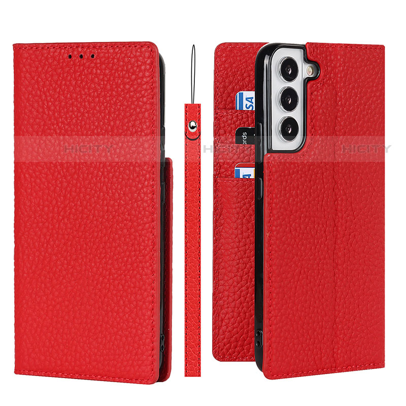 Funda de Cuero Cartera con Soporte Carcasa D02T para Samsung Galaxy S21 FE 5G