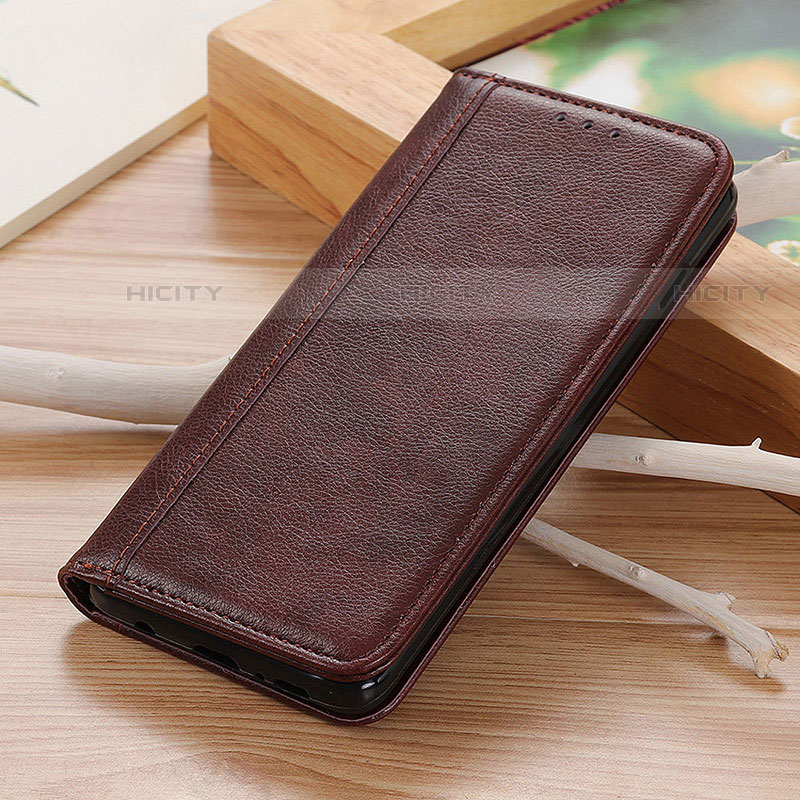 Funda de Cuero Cartera con Soporte Carcasa D02Y para Motorola Moto G10 Marron