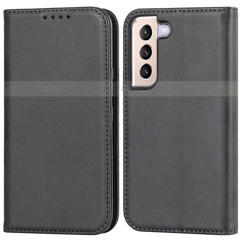 Funda de Cuero Cartera con Soporte Carcasa D03T para Samsung Galaxy S21 FE 5G Negro