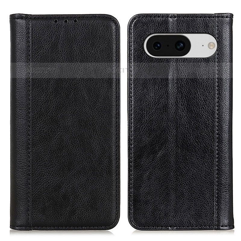 Funda de Cuero Cartera con Soporte Carcasa D03Y para Google Pixel 8 5G Negro