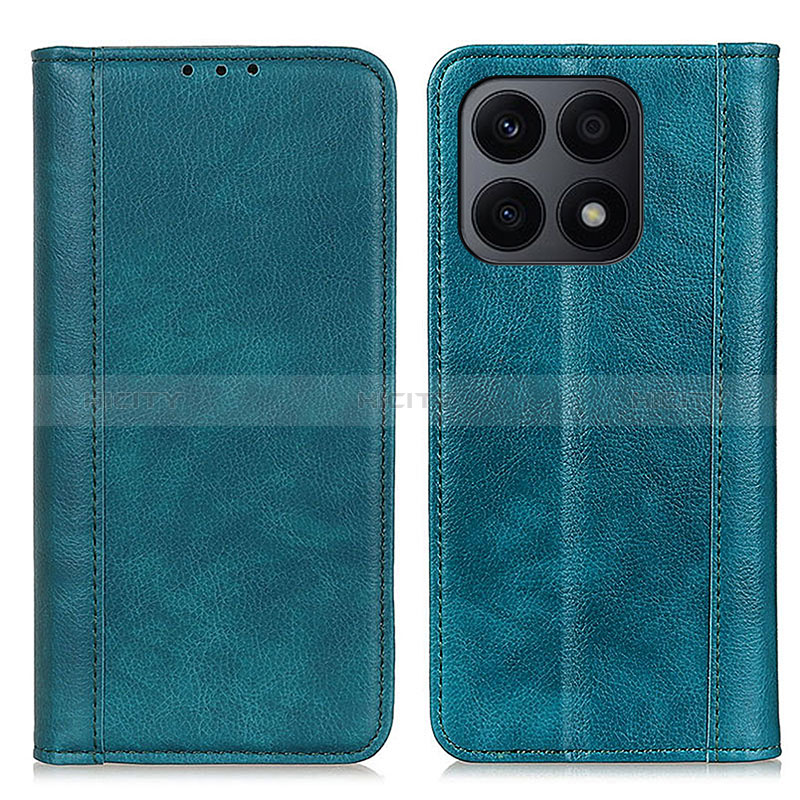 Funda de Cuero Cartera con Soporte Carcasa D03Y para Huawei Honor X8a 4G Verde