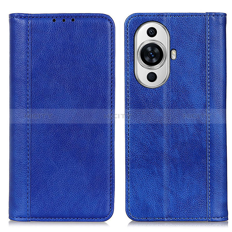 Funda de Cuero Cartera con Soporte Carcasa D03Y para Huawei Nova 11 Ultra Azul