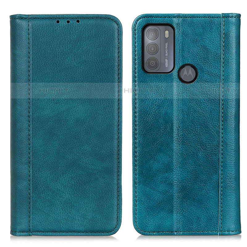 Funda de Cuero Cartera con Soporte Carcasa D03Y para Motorola Moto G50 Verde