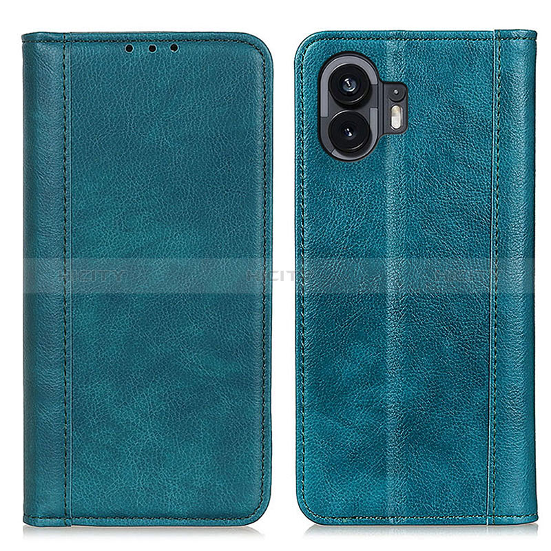 Funda de Cuero Cartera con Soporte Carcasa D03Y para Nothing Phone 2 Verde