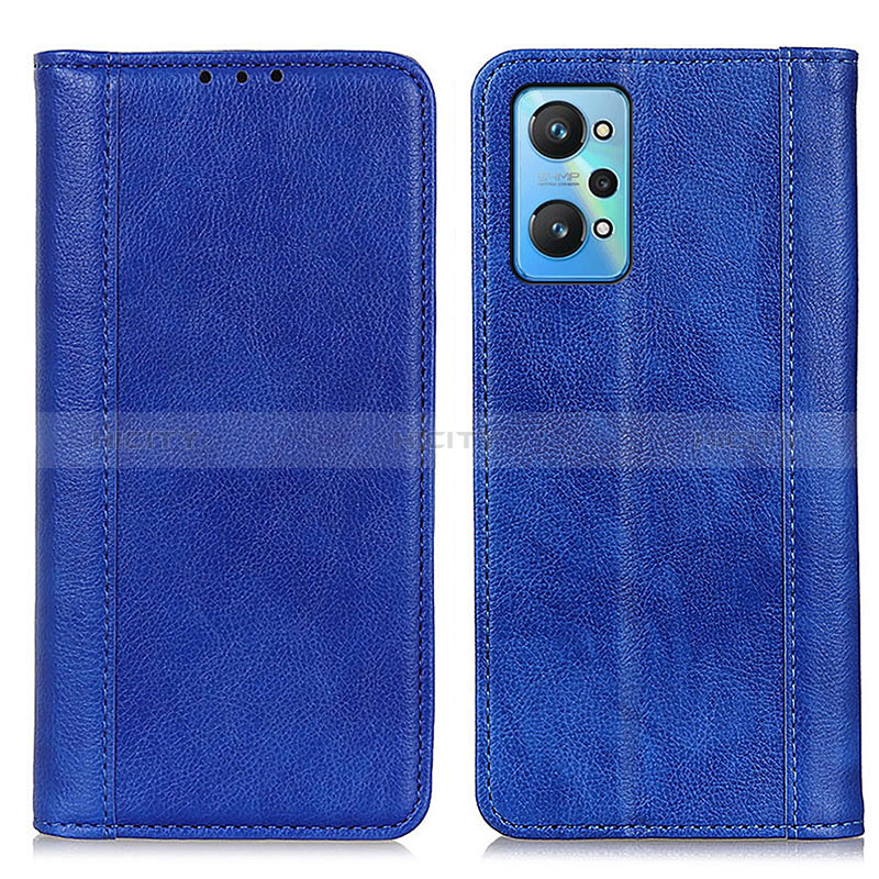 Funda de Cuero Cartera con Soporte Carcasa D03Y para Realme GT Neo 3T 5G Azul