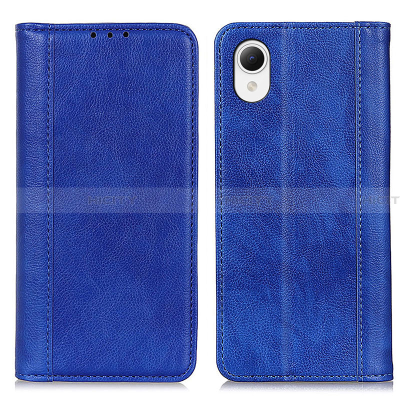 Funda de Cuero Cartera con Soporte Carcasa D03Y para Samsung Galaxy A23 5G SC-56C Azul