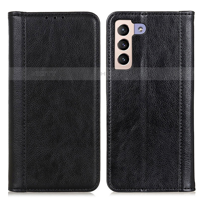 Funda de Cuero Cartera con Soporte Carcasa D03Y para Samsung Galaxy S21 Plus 5G Negro