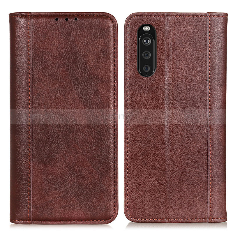 Funda de Cuero Cartera con Soporte Carcasa D03Y para Sony Xperia 10 III Lite