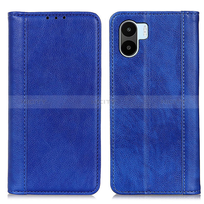 Funda de Cuero Cartera con Soporte Carcasa D03Y para Xiaomi Poco C50 Azul