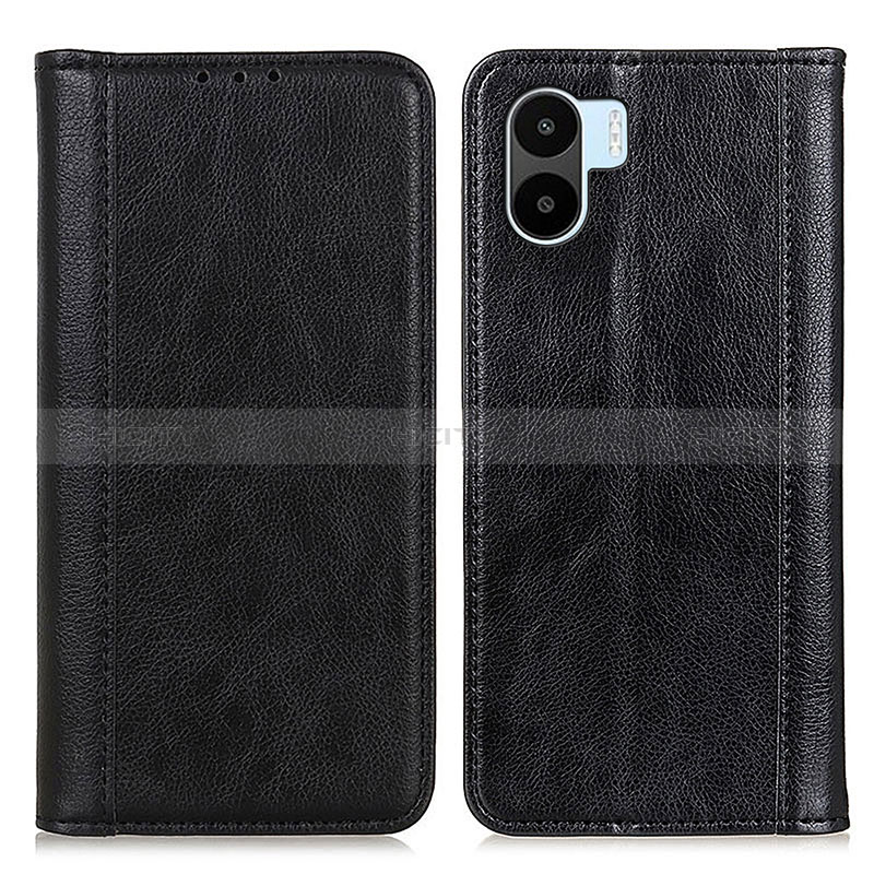 Funda de Cuero Cartera con Soporte Carcasa D03Y para Xiaomi Poco C51 Negro