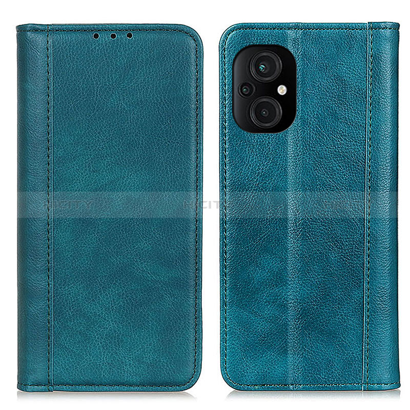 Funda de Cuero Cartera con Soporte Carcasa D03Y para Xiaomi Poco M5 4G Verde