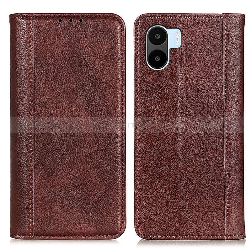 Funda de Cuero Cartera con Soporte Carcasa D03Y para Xiaomi Redmi A1 Marron