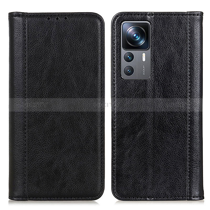 Funda de Cuero Cartera con Soporte Carcasa D03Y para Xiaomi Redmi K50 Ultra 5G Negro