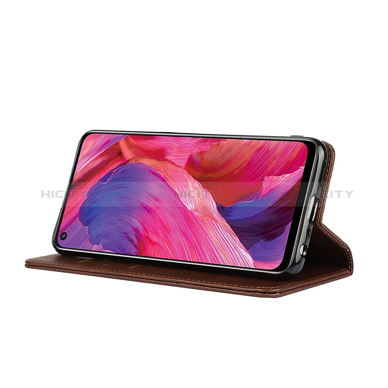 Funda de Cuero Cartera con Soporte Carcasa D04T para Oppo A54 5G