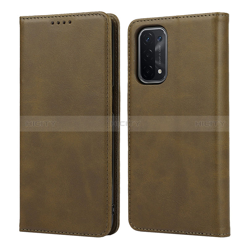 Funda de Cuero Cartera con Soporte Carcasa D04T para Oppo A54 5G