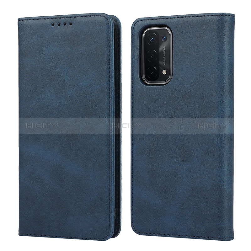 Funda de Cuero Cartera con Soporte Carcasa D04T para Oppo A74 5G