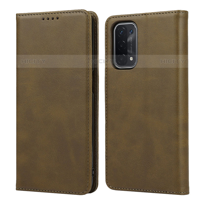 Funda de Cuero Cartera con Soporte Carcasa D04T para Oppo A93 5G