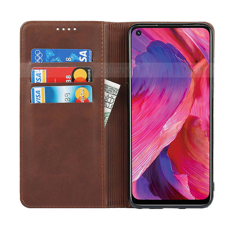 Funda de Cuero Cartera con Soporte Carcasa D04T para Oppo A93 5G