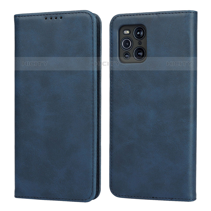 Funda de Cuero Cartera con Soporte Carcasa D04T para Oppo Find X3 Pro 5G