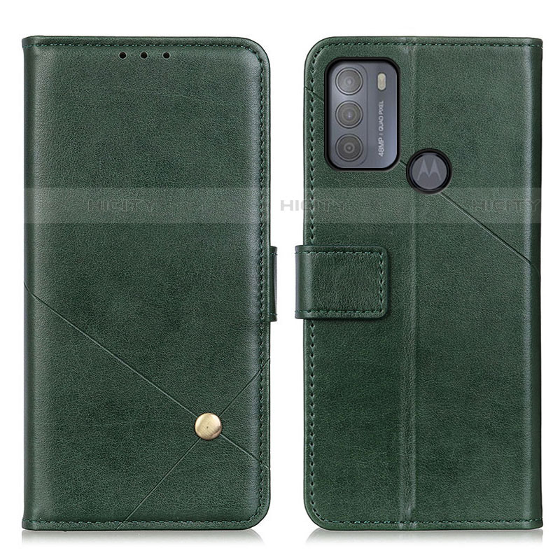 Funda de Cuero Cartera con Soporte Carcasa D04Y para Motorola Moto G50 Verde