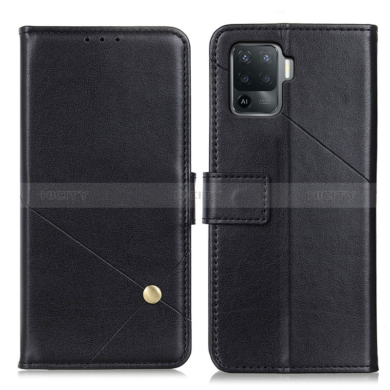 Funda de Cuero Cartera con Soporte Carcasa D04Y para Oppo Reno5 Lite Negro