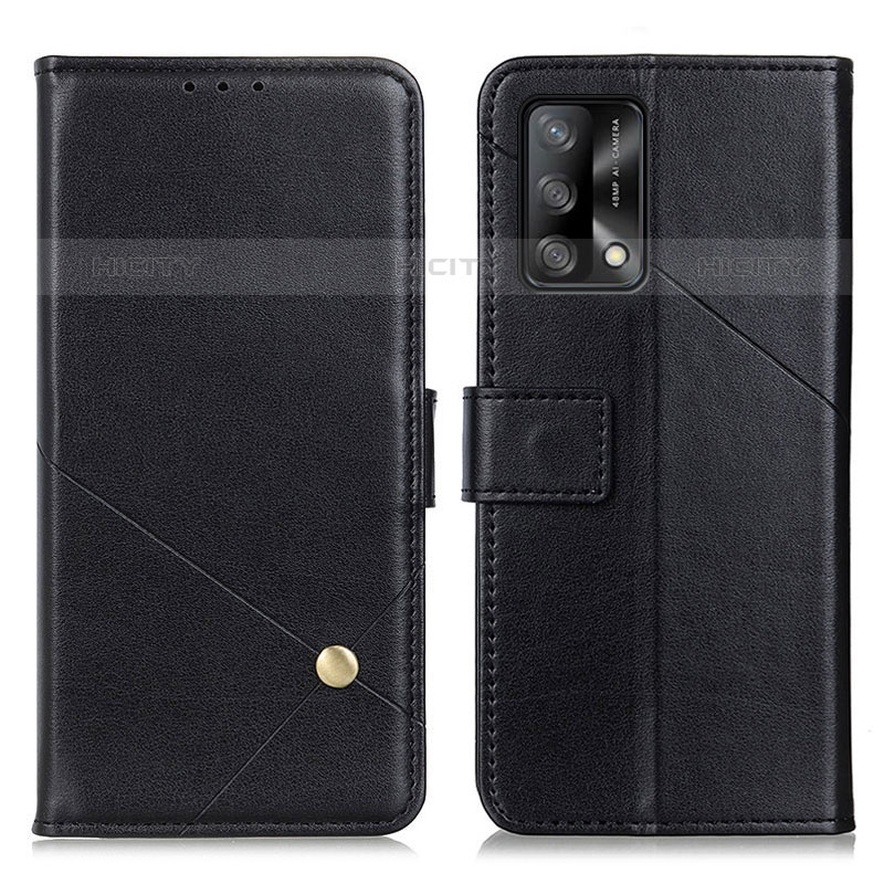 Funda de Cuero Cartera con Soporte Carcasa D04Y para Oppo Reno6 Lite Negro