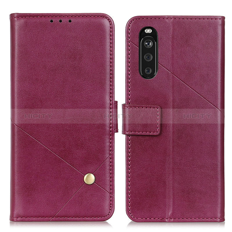 Funda de Cuero Cartera con Soporte Carcasa D04Y para Sony Xperia 10 III