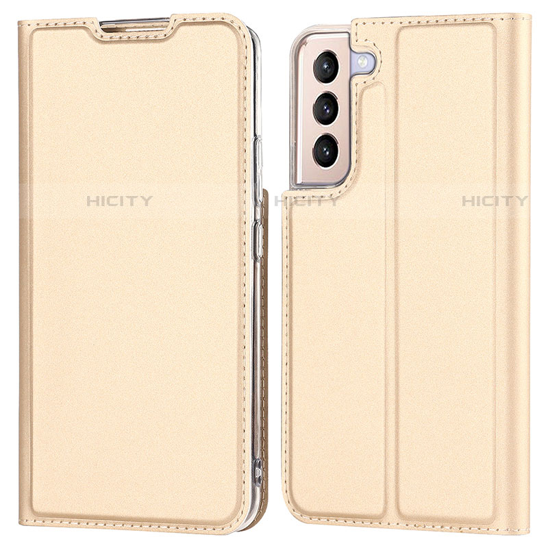 Funda de Cuero Cartera con Soporte Carcasa D05T para Samsung Galaxy S23 Plus 5G Oro