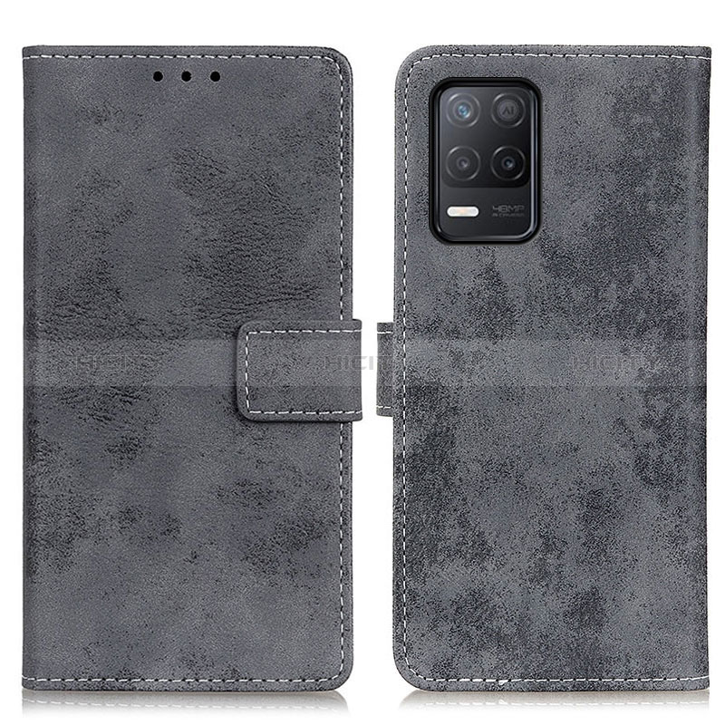 Funda de Cuero Cartera con Soporte Carcasa D05Y para Realme 9 5G India Gris