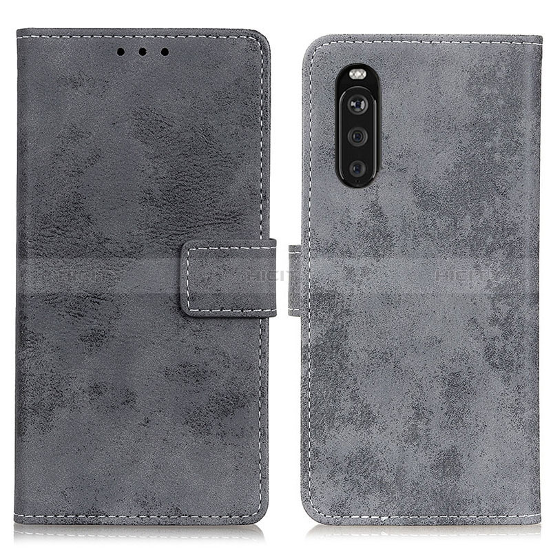 Funda de Cuero Cartera con Soporte Carcasa D05Y para Sony Xperia 10 III