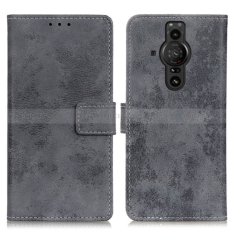 Funda de Cuero Cartera con Soporte Carcasa D05Y para Sony Xperia PRO-I