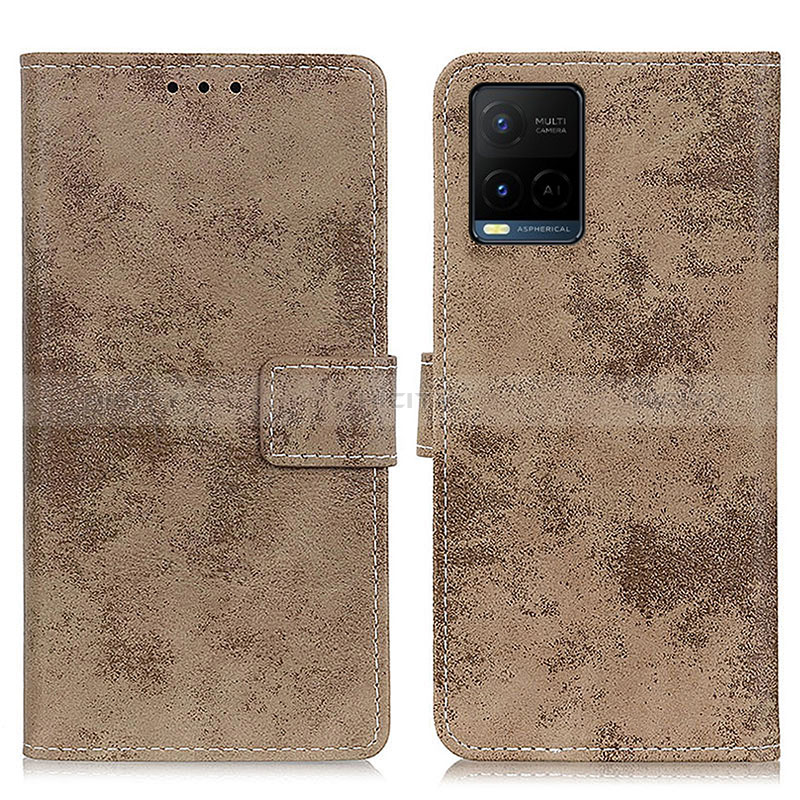 Funda de Cuero Cartera con Soporte Carcasa D05Y para Vivo Y21a