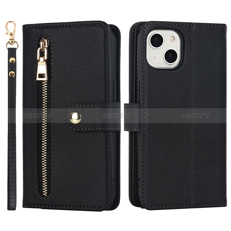 Funda de Cuero Cartera con Soporte Carcasa D06T para Apple iPhone 13