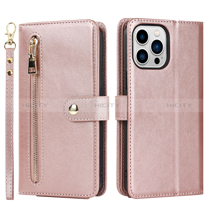 Funda de Cuero Cartera con Soporte Carcasa D06T para Apple iPhone 16 Pro