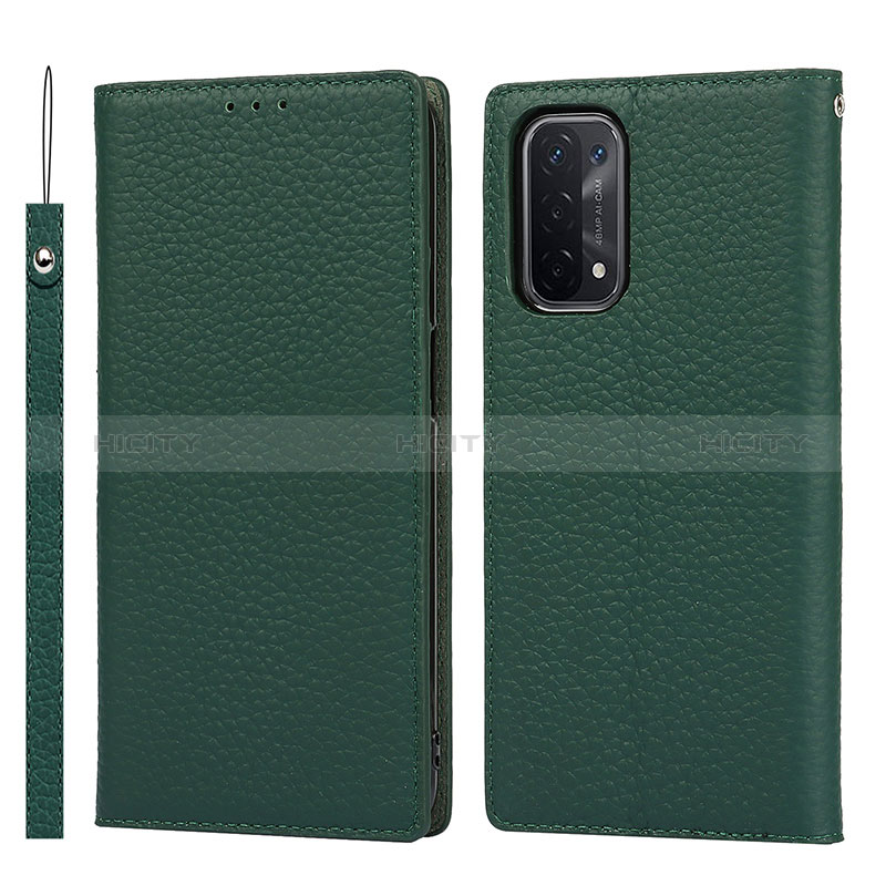 Funda de Cuero Cartera con Soporte Carcasa D06T para Oppo A54 5G