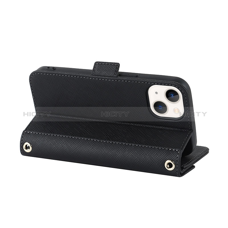 Funda de Cuero Cartera con Soporte Carcasa D07T para Apple iPhone 13