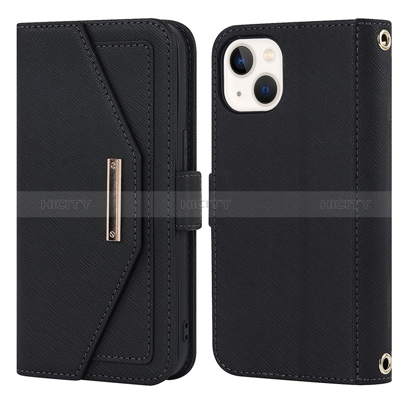 Funda de Cuero Cartera con Soporte Carcasa D07T para Apple iPhone 13