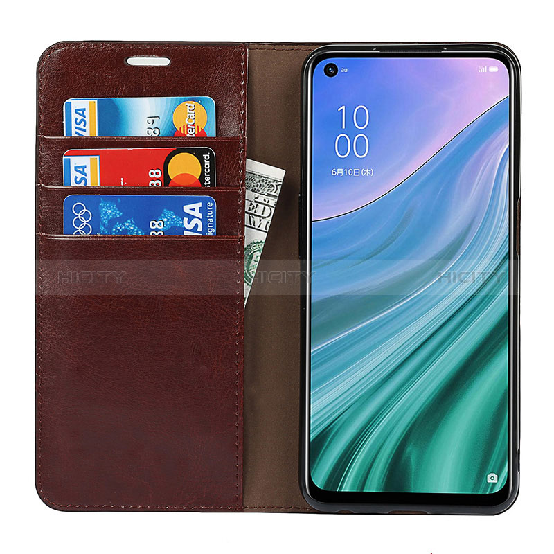 Funda de Cuero Cartera con Soporte Carcasa D07T para Oppo A54 5G