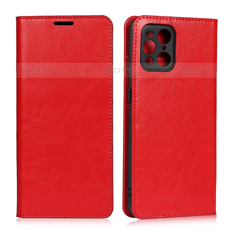 Funda de Cuero Cartera con Soporte Carcasa D07T para Oppo Find X3 Pro 5G