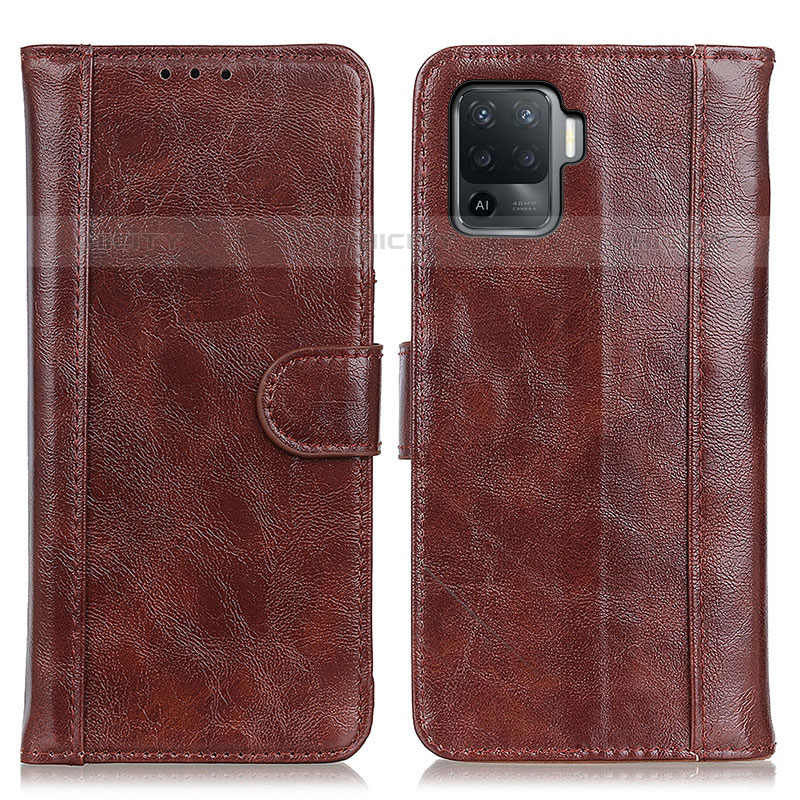 Funda de Cuero Cartera con Soporte Carcasa D07Y para Oppo Reno5 Lite