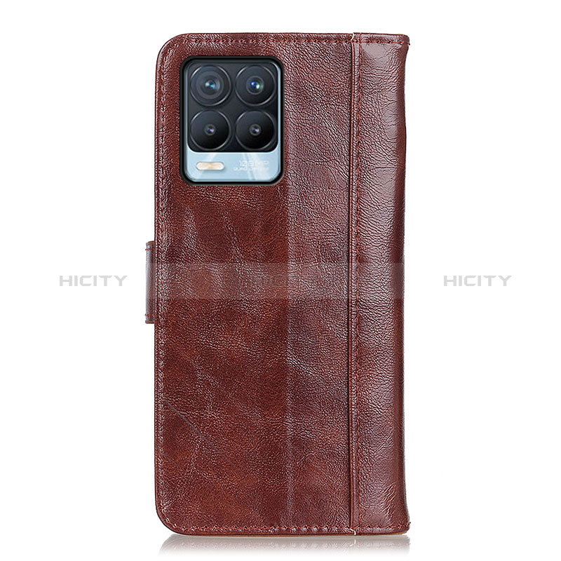 Funda de Cuero Cartera con Soporte Carcasa D07Y para Realme 8 4G Marron