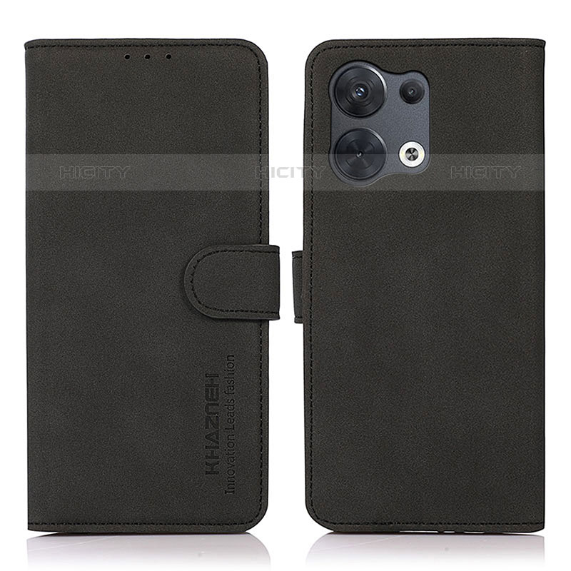 Funda de Cuero Cartera con Soporte Carcasa D08Y para Oppo Reno8 Pro 5G Negro