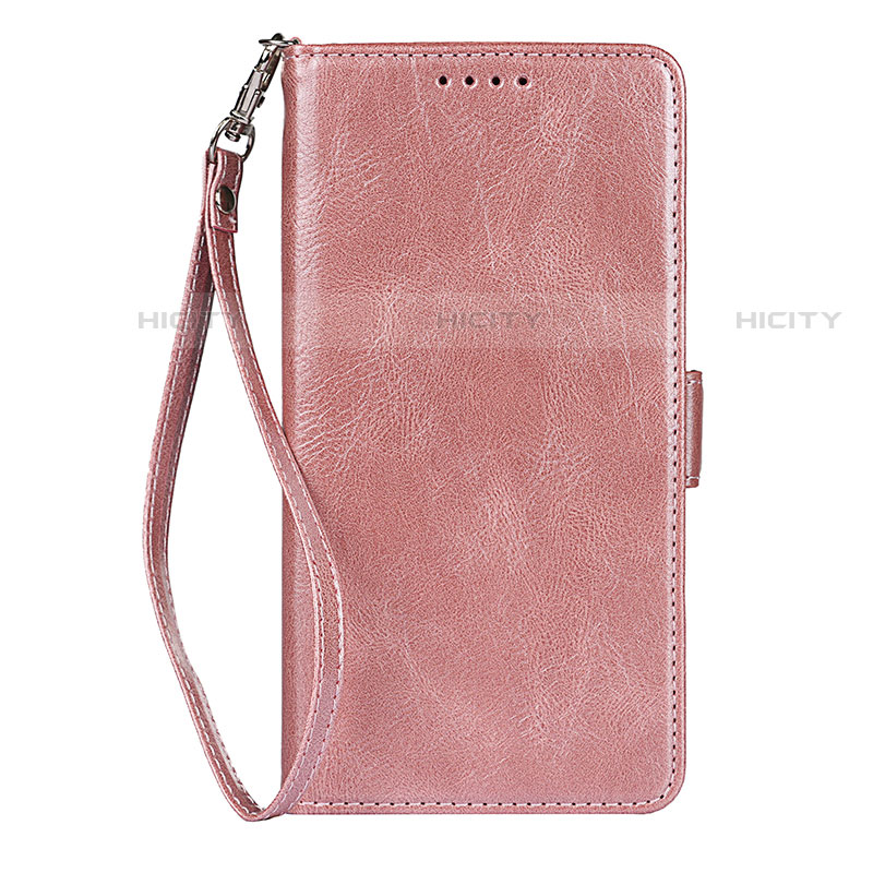 Funda de Cuero Cartera con Soporte Carcasa D09T para Samsung Galaxy S22 5G Oro Rosa