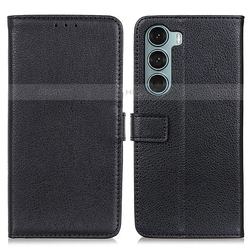 Funda de Cuero Cartera con Soporte Carcasa D09Y para Motorola Moto Edge S30 5G Negro