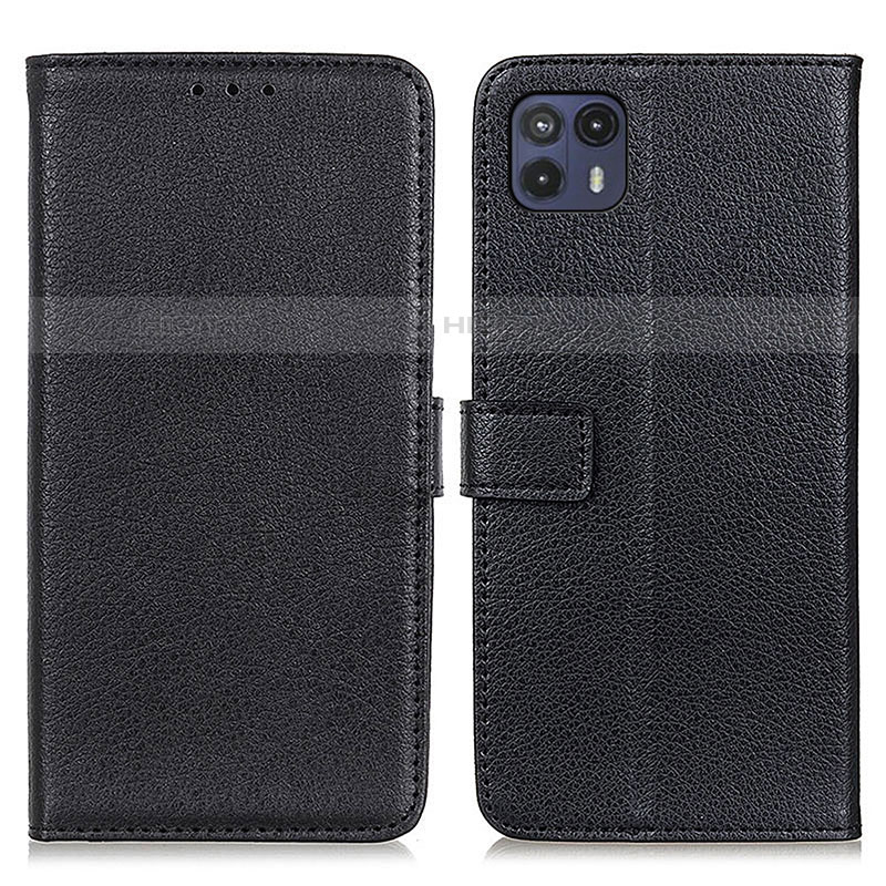 Funda de Cuero Cartera con Soporte Carcasa D09Y para Motorola Moto G50 5G Negro